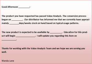 value analysis conversion