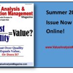 Healthcare Value Analysis